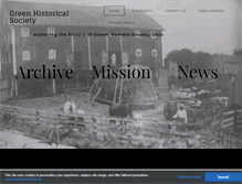 Tablet Screenshot of greenhistoricalsociety.com